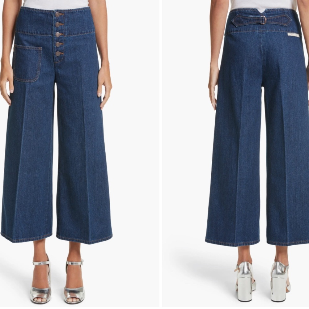 Marc Jacobs Wide Leg Crop Jeans size 28